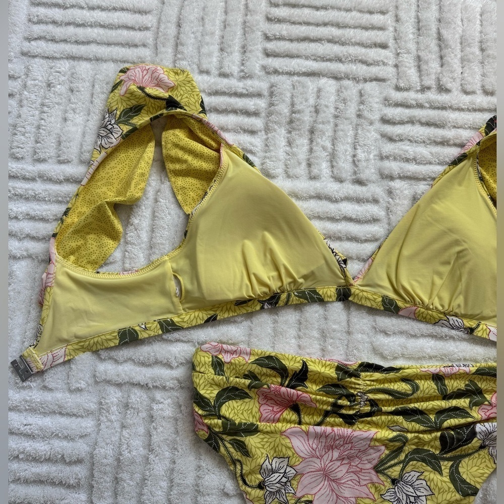 Seafolly Boheme Lime Light Bikini Set Bralette Flounce Top & Rio Bottom - Picture 8 of 15
